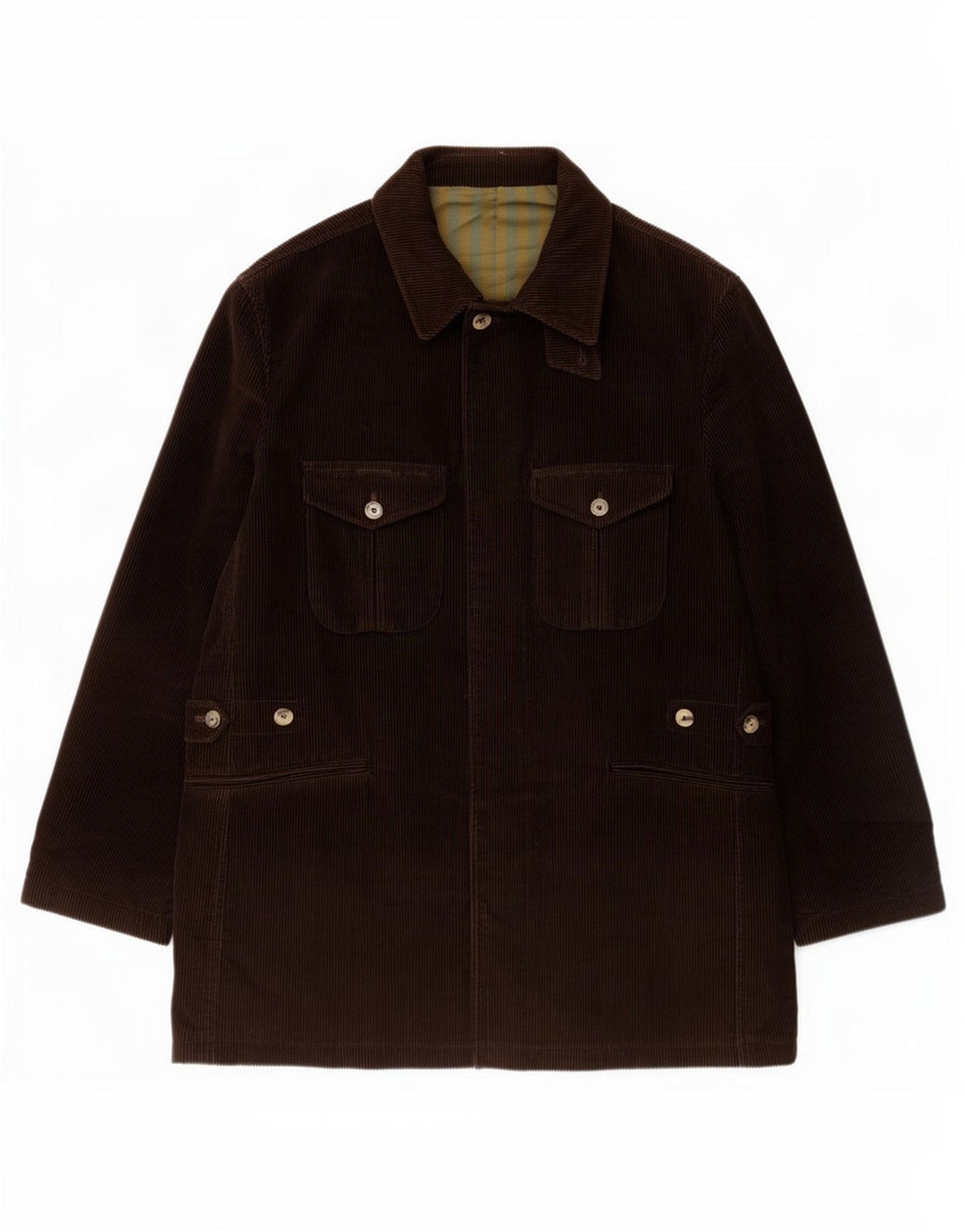 Braddock Veste en velours côtelé pour homme IT 54 2XL Marron Coton