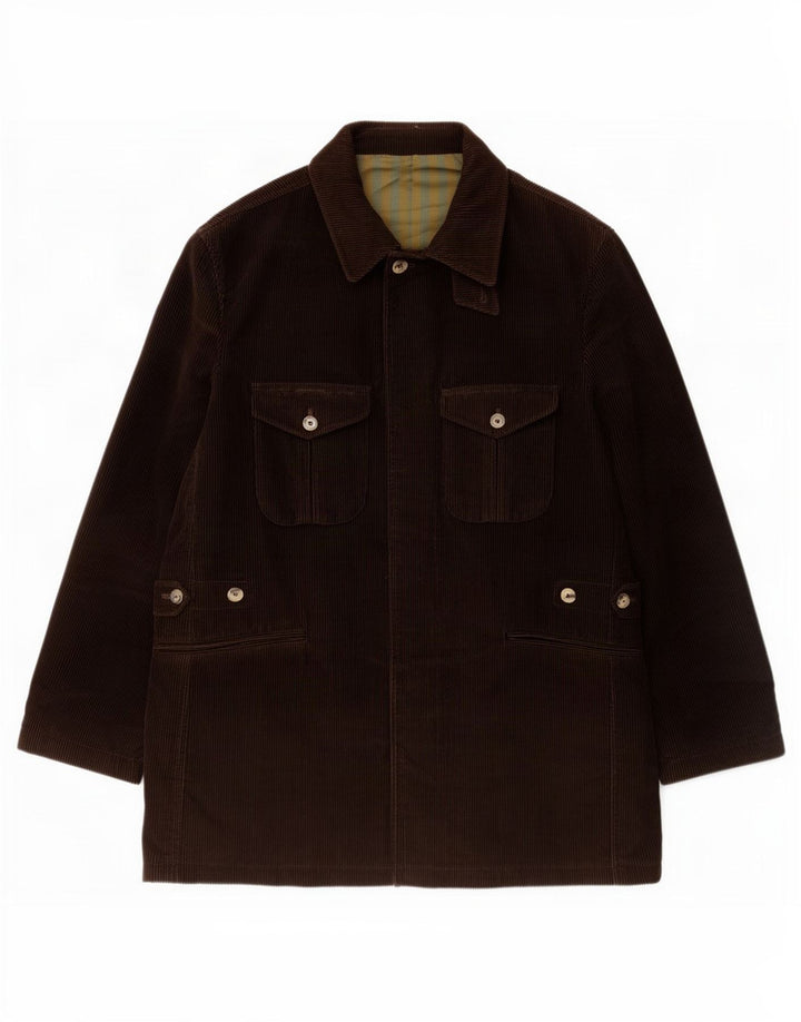 Braddock Veste en velours côtelé pour homme IT 54 2XL Marron Coton