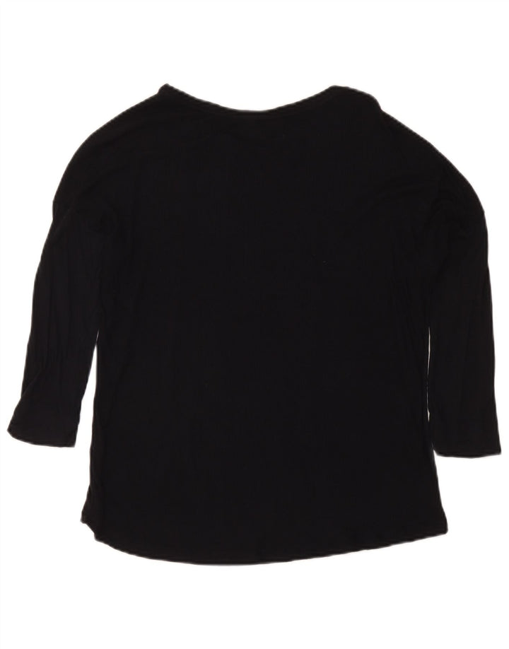 Massimo Dutti Haut à manches 3/4 pour femme UK 12 Medium Noir