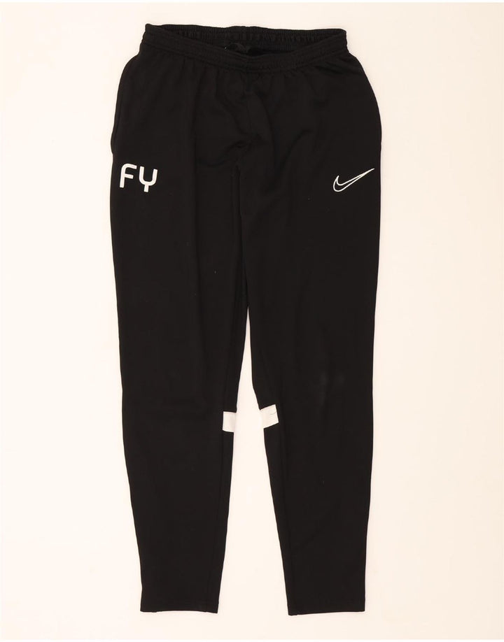 NIKE Womens Dri Fit Tracksuit Trousers UK 14 Large  Black Polyester Vintage Nike and Second-Hand Nike from Messina Hembry 
