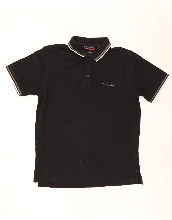 Pierre Cardin Polo Regular Fit Homme Coton Rayé Noir Moyen