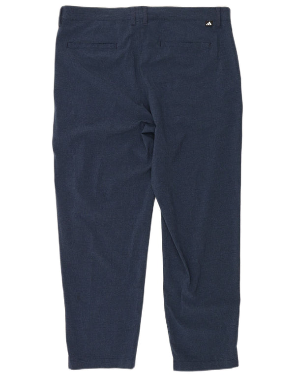 Adidas Pantalon Chino Droit Homme W36 L28 Bleu Marine Polyester