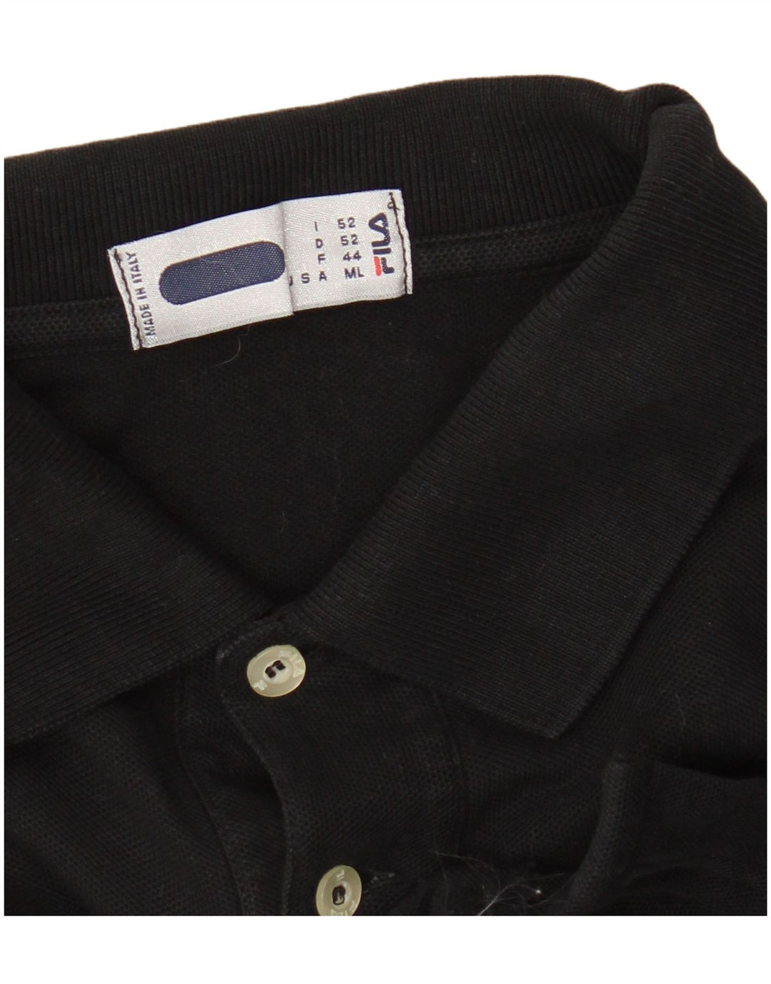 Fila Polo Homme Noir Moyen