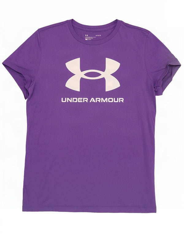 Under Armour T-Shirt Graphique Homme Violet Moyen Coton
