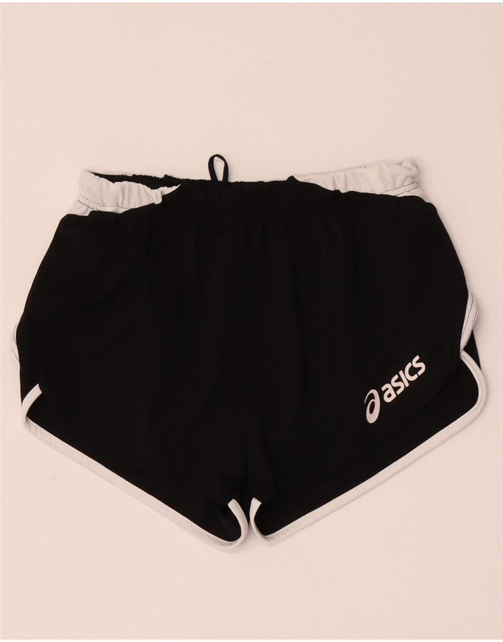 Asics Short de sport pour femme UK 8 Small Noir Colourblock