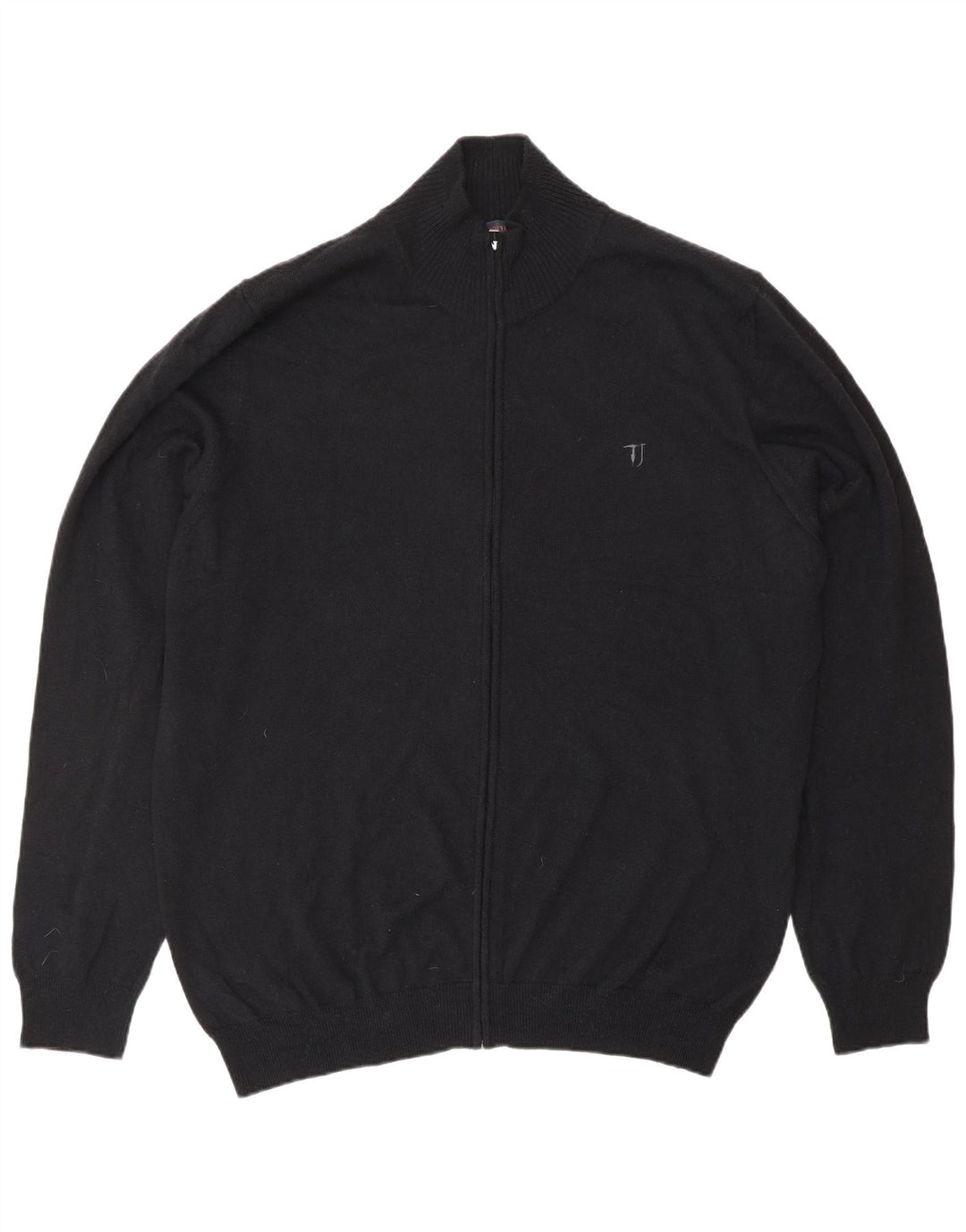 TRUSSARDI JEANS Pull Cardigan Homme 3XL Noir Laine