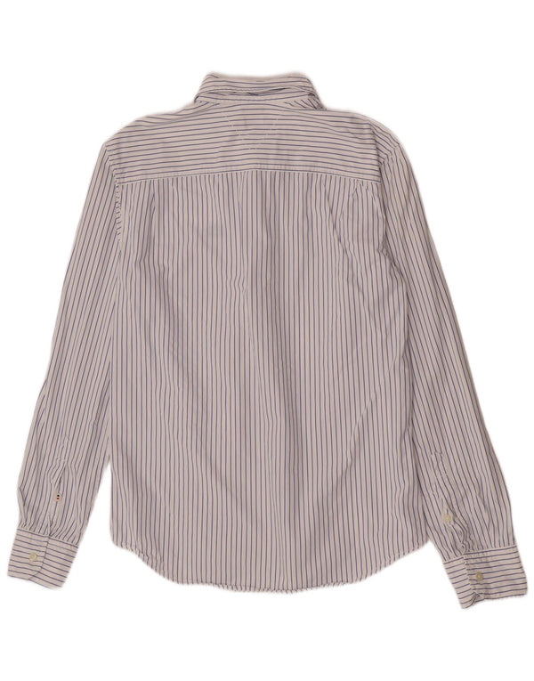 Tommy Hilfiger Chemise Regular Fit Homme Bleu Moyen Rayé Coton