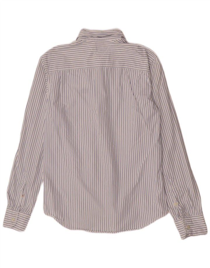 Tommy Hilfiger Chemise Regular Fit Homme Bleu Moyen Rayé Coton