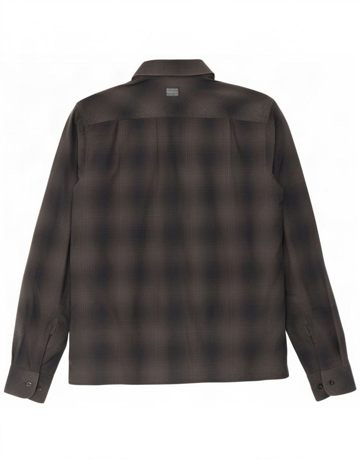 G-Star Chemise Slim Fit Petit Carreau Gris Coton