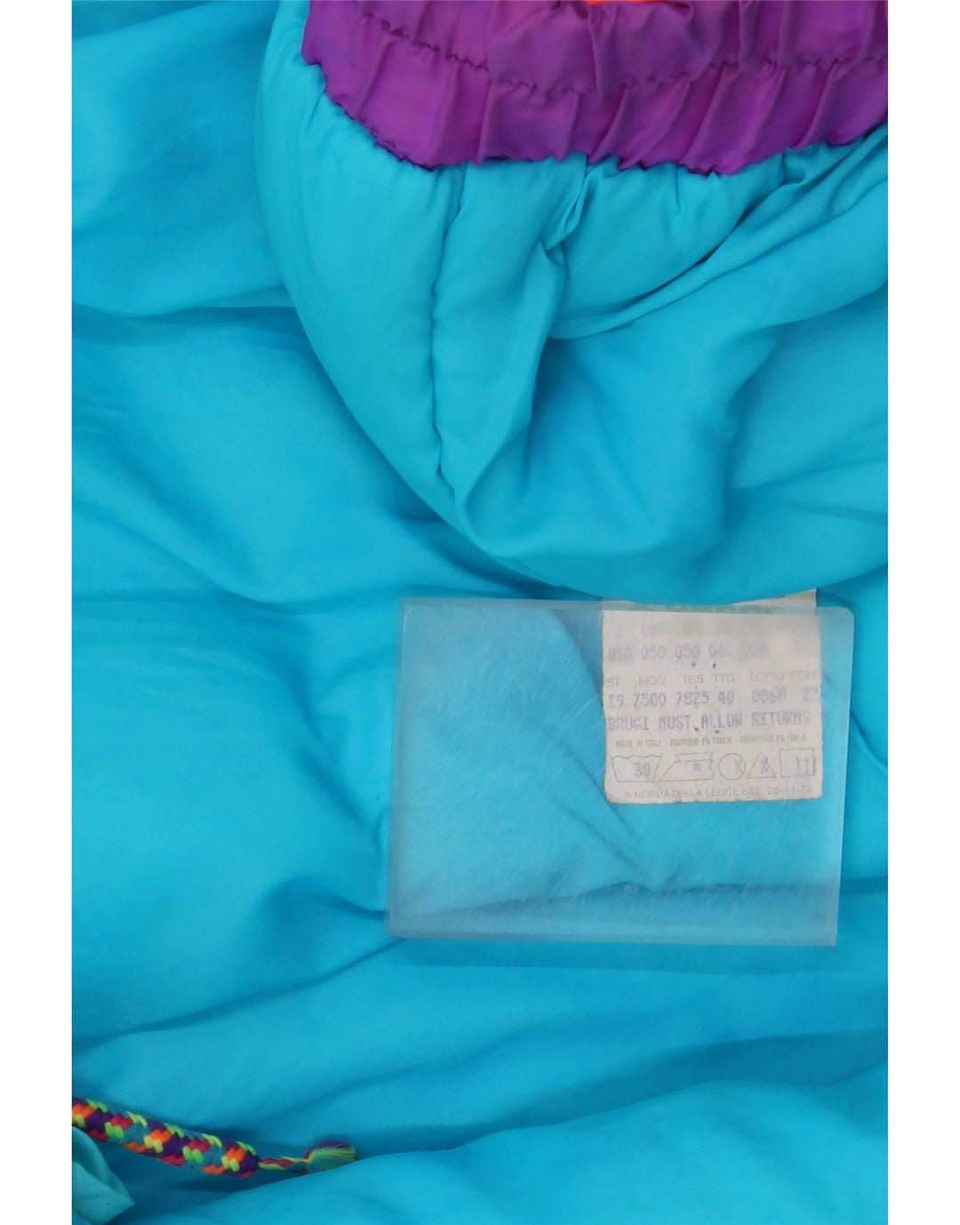 Brugi Veste Coupe-Vent Homme IT 50 Large Bleu Colorblock Polyamide