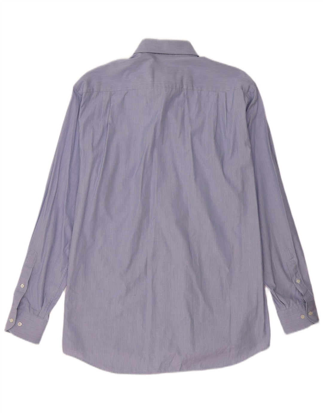 Hugo Boss Chemise en coton à fines rayures bleu moyen