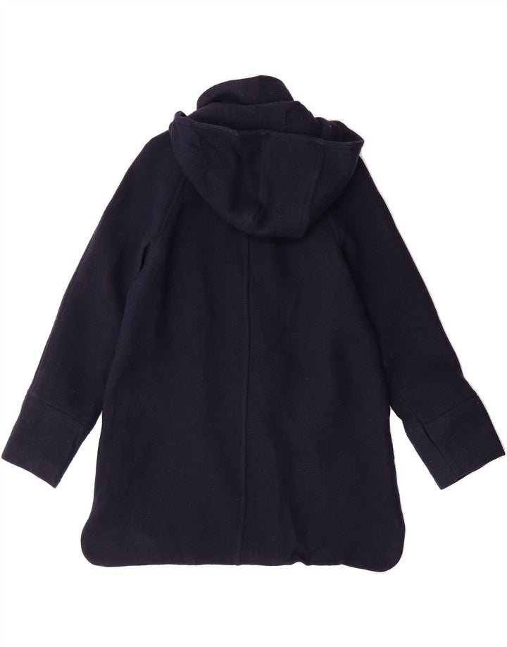 J. CREW Womens Hooded Overcoat UK 2 2XS Navy Blue Wool Vintage J. Crew and Second-Hand J. Crew from Messina Hembry 