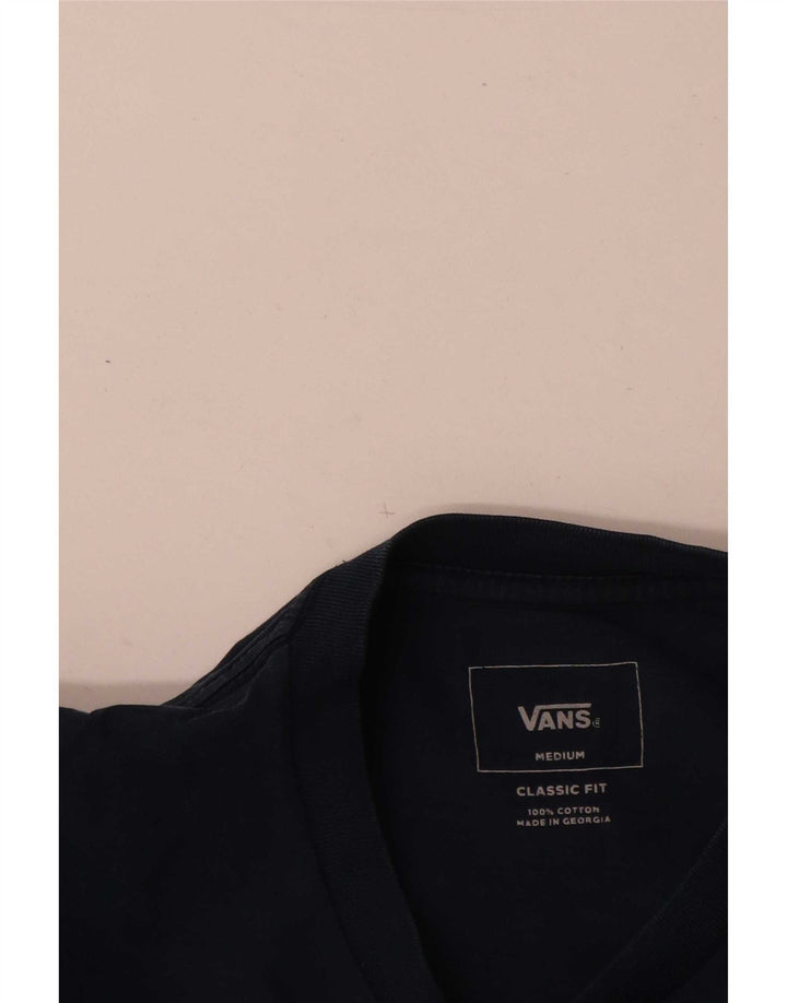 Vans T-shirt coupe classique pour homme en coton bleu marine moyen