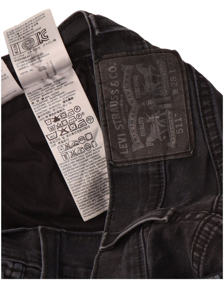 Levi's Jean Slim 511 Femme W28 L32 Gris Coton