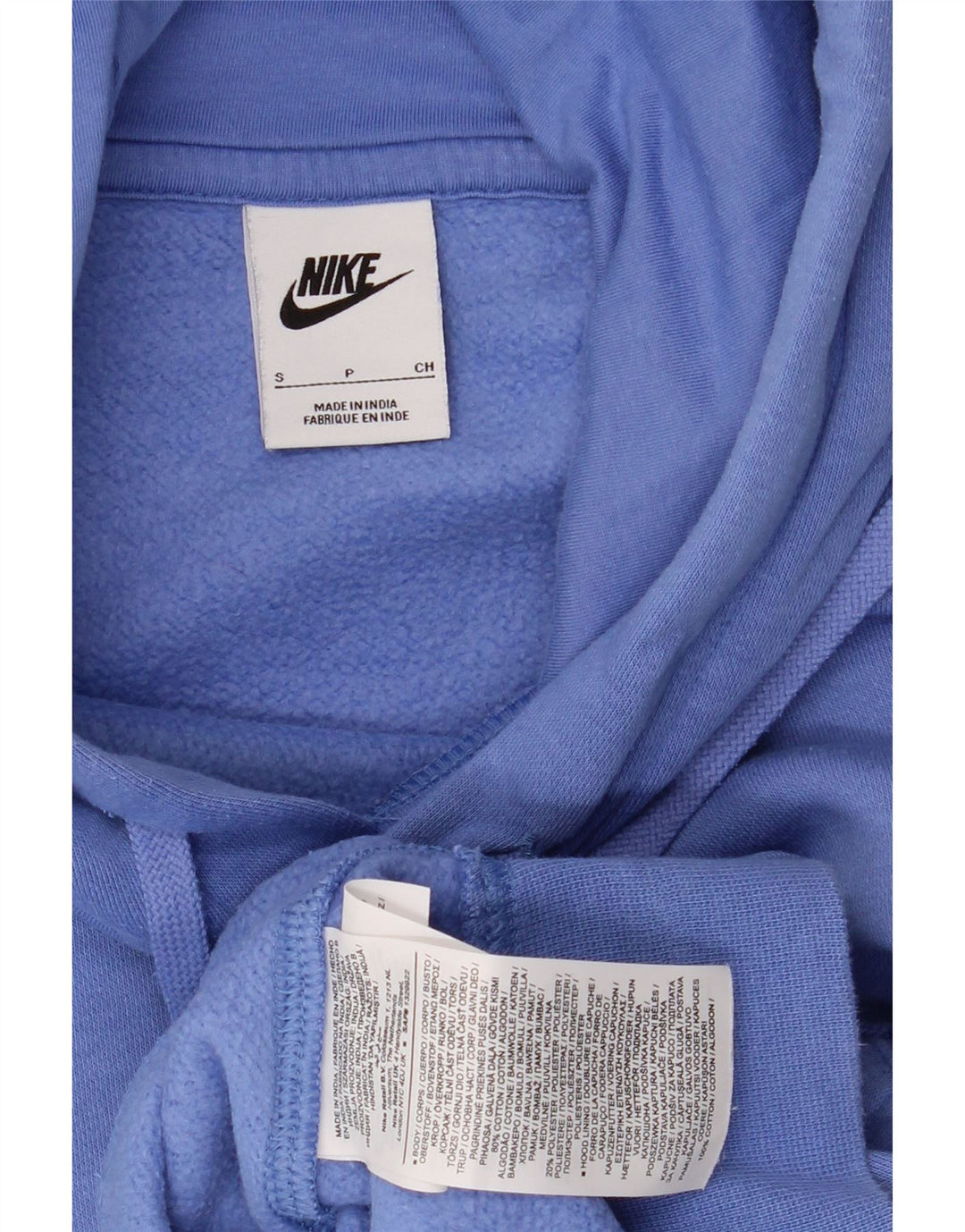 NIKE Pull à capuche pour homme en coton bleu petit