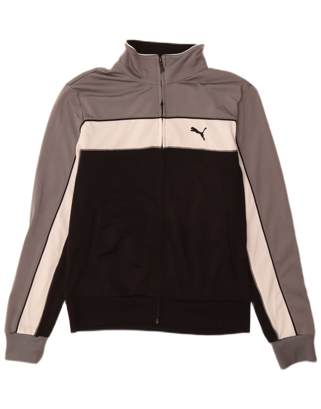 Puma Veste de survêtement pour homme Petit Noir Polyester Colorblock