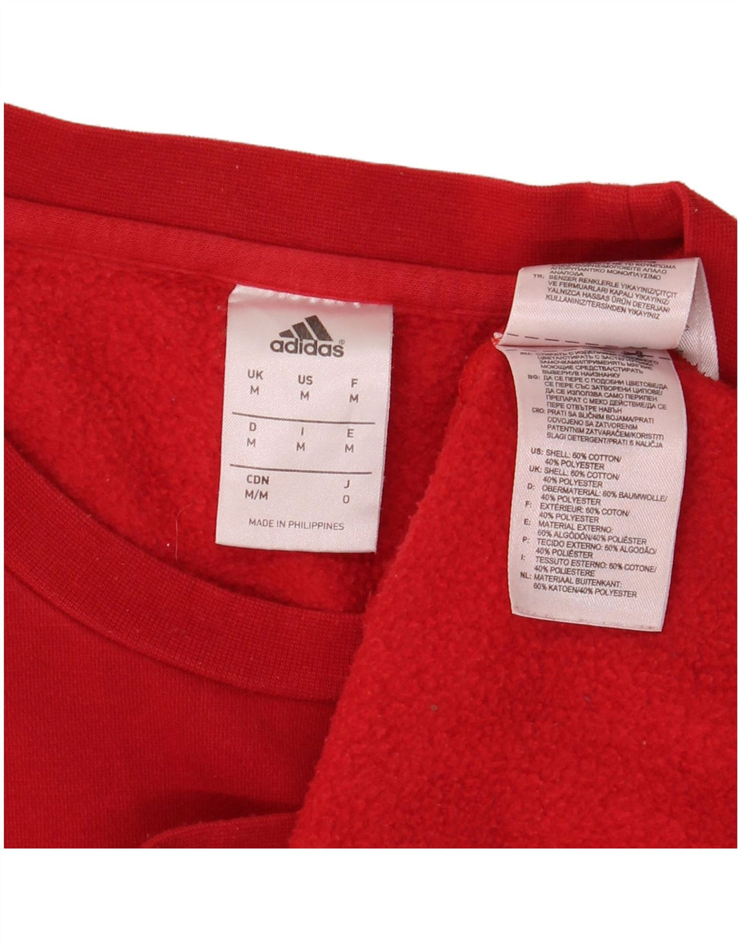 ADIDAS Sweat-shirt pour homme en coton rouge moyen