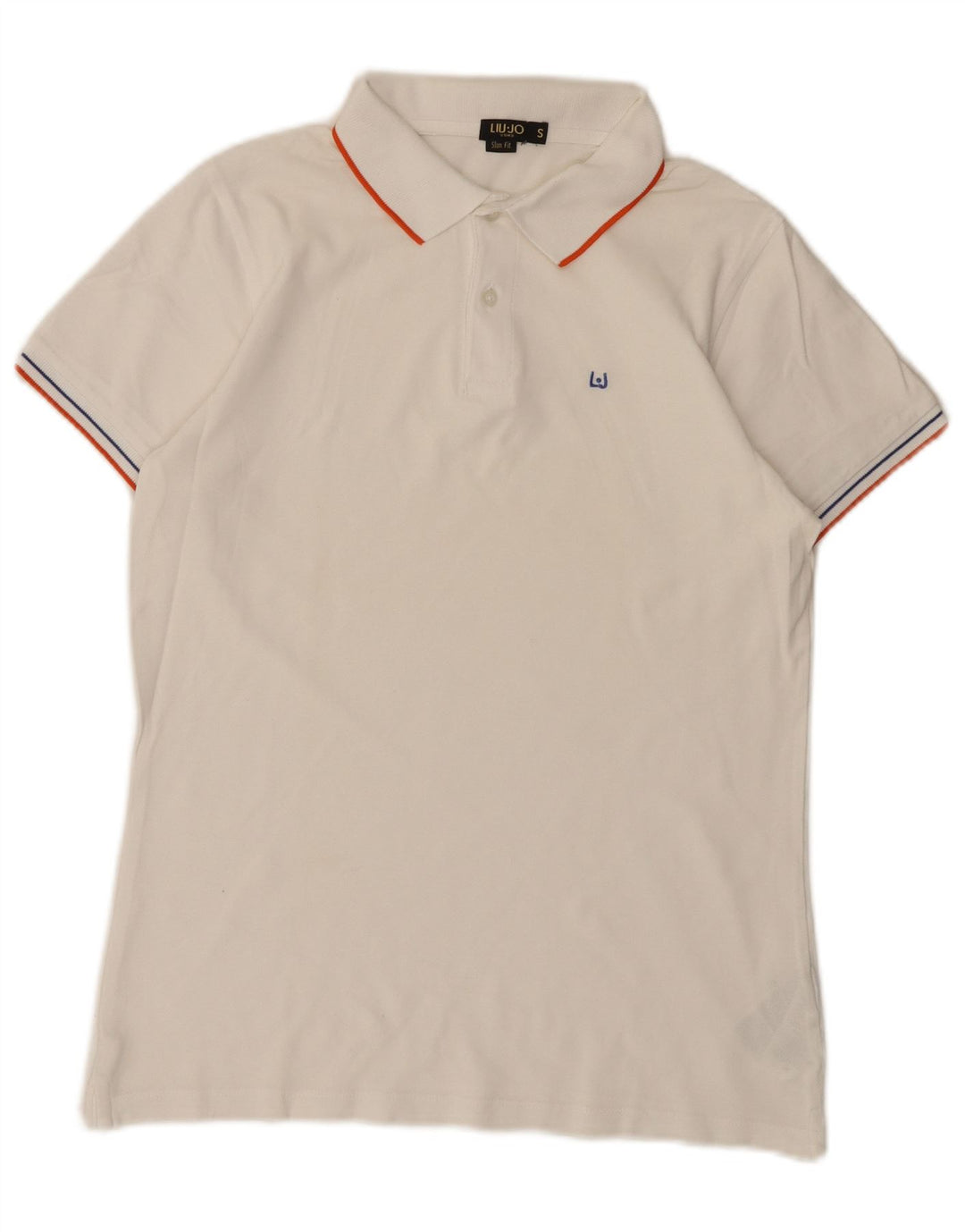 Polo Slim Fit Homme Liu Jo Petit Coton Blanc