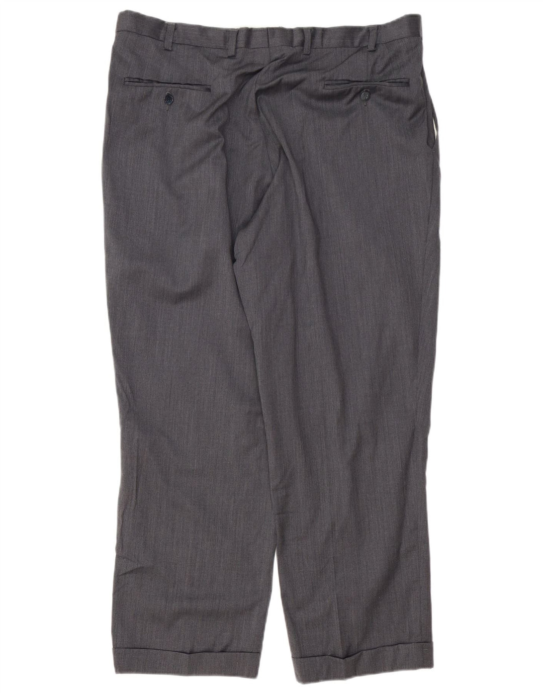 IZOD Pantalon de Costume à Chevilles Homme W38 L29 Laine Grise