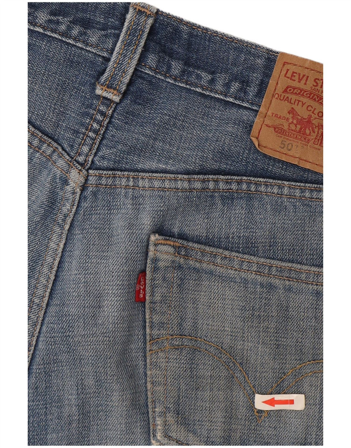 Levi's Short 501 Distressed Denim W30 Femme Bleu Moyen Coton