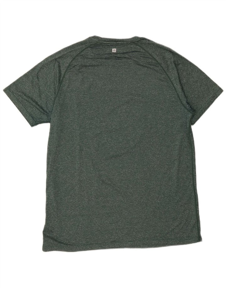 Mountain Warehouse T-shirt pour homme en nylon moucheté Vert Large