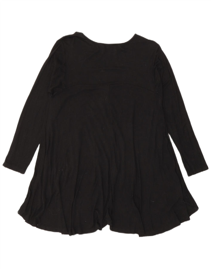 Zara Tunique à manches longues pour femme UK 14 Large Noir