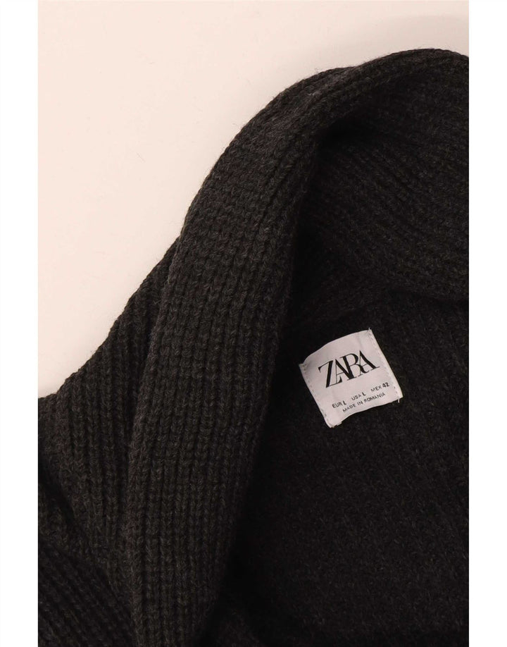 Zara Cardigan Homme Pull Large Gris