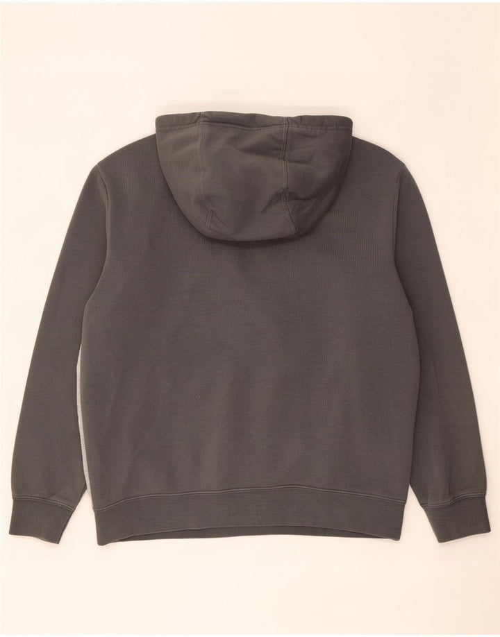 Nike Pull à capuche en coton color block gris moyen pour homme