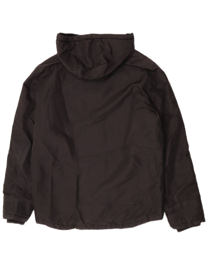 Jack & Jones Veste coupe-vent à capuche pour homme UK 40 Large Noir Polyester