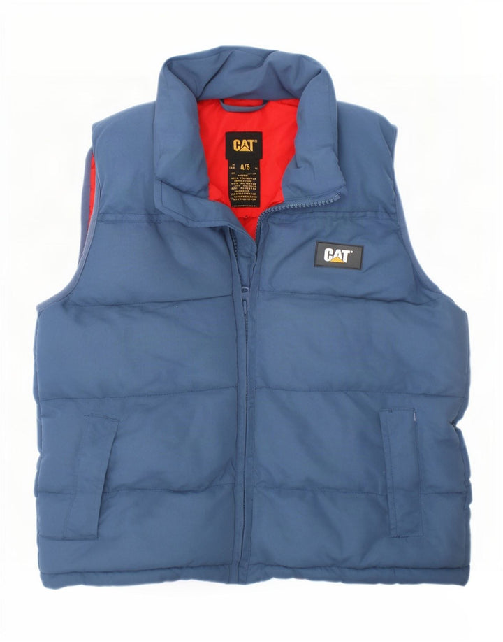Caterpillar Gilet rembourré garçon 4-5 ans Bleu Polyester