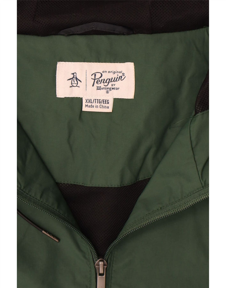 Penguin Veste de Pluie à Capuche Homme UK 44 2XL Vert Polyamide