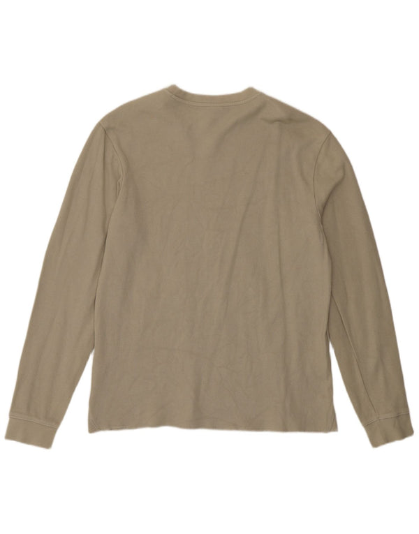 Zara Homme Top Manches Longues Coton Beige Moyen