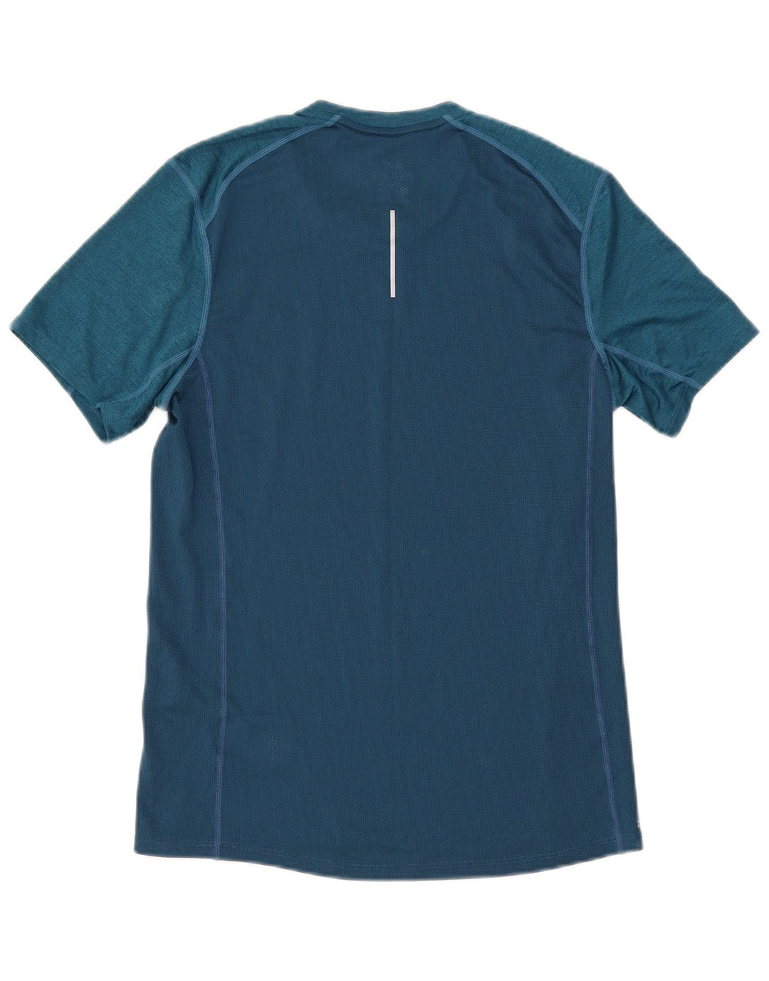 Nike Hommes Dri Fit T-Shirt Haut Petit Bleu Colorblock Polyester