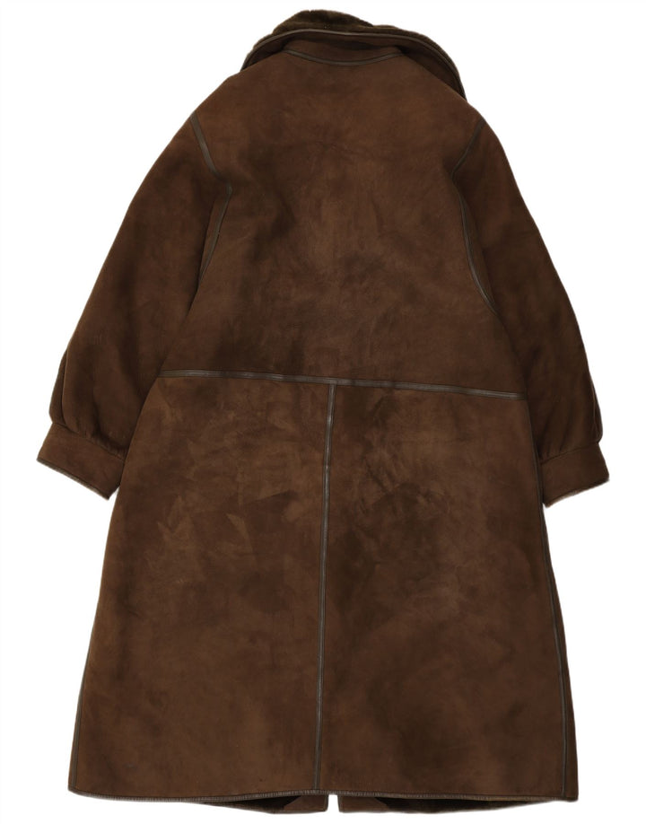vintage Femme Shearling Shearling Manteau IT 50 XL Brown Shearling