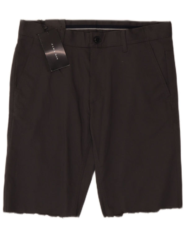 Zara Short Chino Homme EU 40 Medium W31 Gris Coton