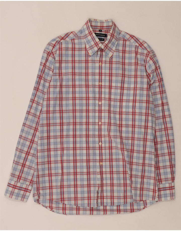 BEST COMPANY Chemise Regular Fit Homme Carreaux Rouge Moyen