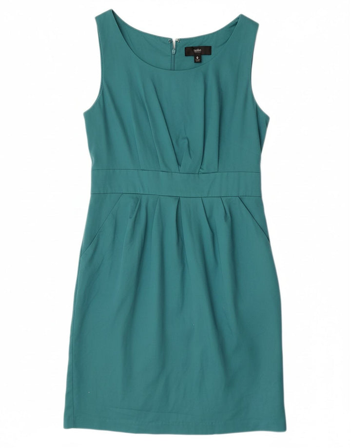 MOSSIMO Womens Sheath Dress US 8 Medium Green Cotton