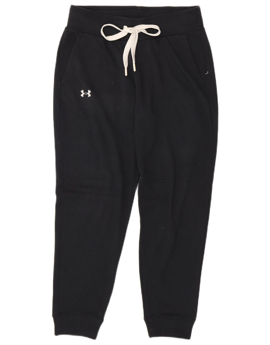 UNDER ARMOUR Pantalon de survêtement pour femme Joggers UK 10 Small Noir Coton