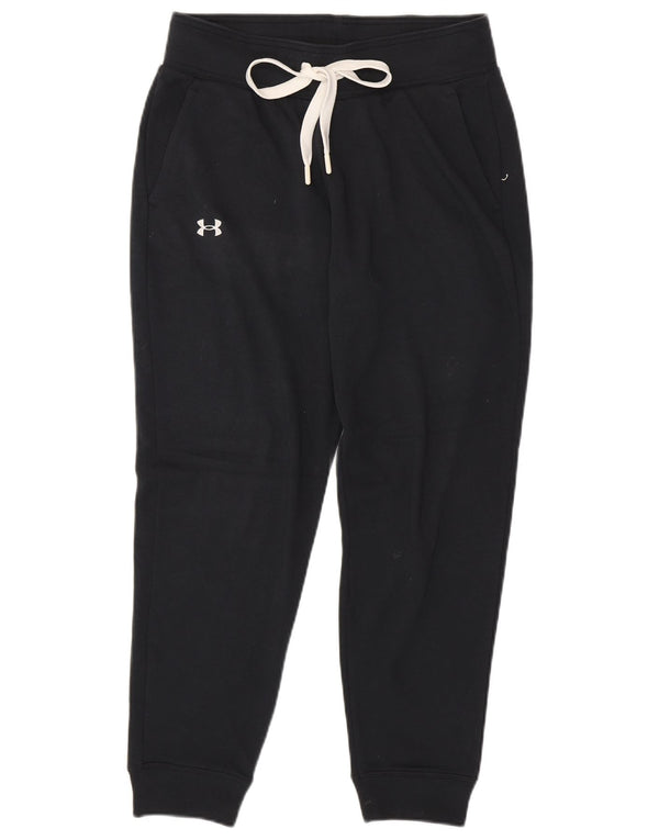 UNDER ARMOUR Pantalon de survêtement pour femme Joggers UK 10 Small Noir Coton