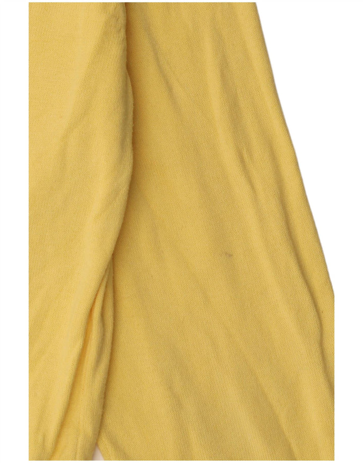 Tommy Hilfiger Pull Col V Homme Jaune Moyen Coton