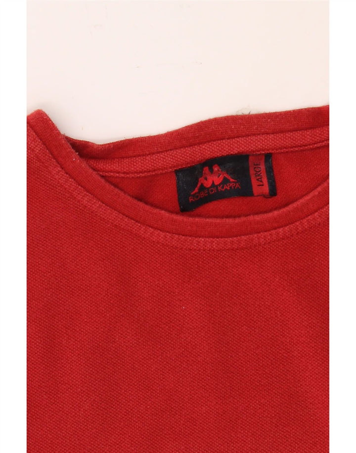 KAPPA Mens T-Shirt Top Large Red Cotton Vintage Kappa and Second-Hand Kappa from Messina Hembry 