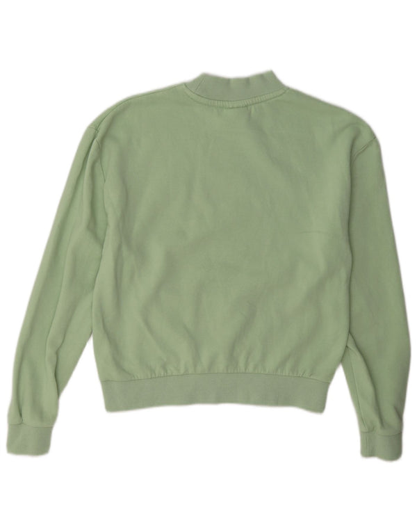 Fila Sweat-shirt surdimensionné pour femme UK 6 XS Vert Colourblock