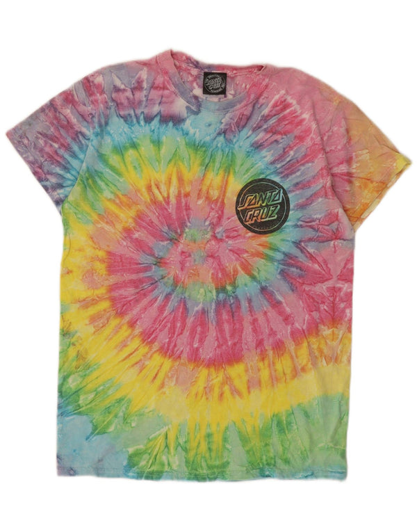 Santa Cruz T-shirt graphique pour homme en coton multicolore Tie Dye