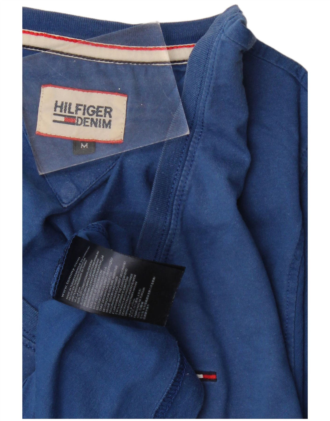 TOMMY HILFIGER T-Shirt Homme Bleu Moyen Coton