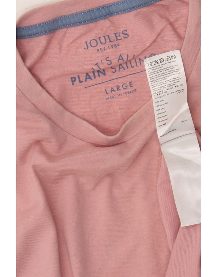 JOULES T-Shirt Homme Top Large Rose Coton