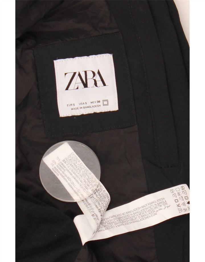 Zara Veste Bomber Homme UK 36 Petit Bleu Marine Colorblock Polyester