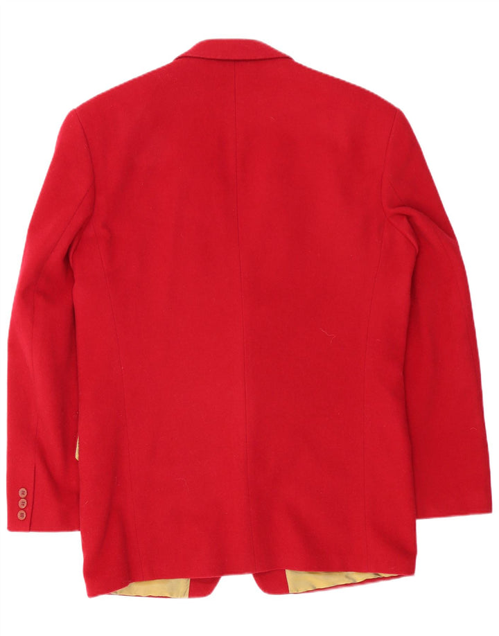 Avanti Veste Blazer 2 Boutons Homme UK 38 Laine Rouge Moyen