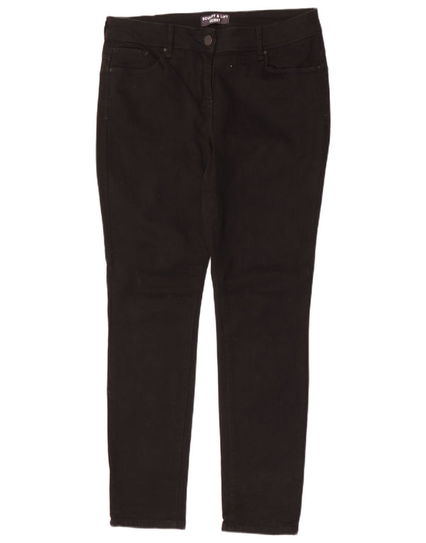 Marks & Spencer Pantalon décontracté Sculpt Lift pour femme UK 14 Medium W30 L29 Bla