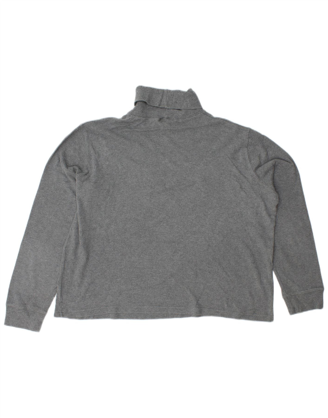 RALPH LAUREN Pull col roulé pour femme UK 18 XL Coton gris