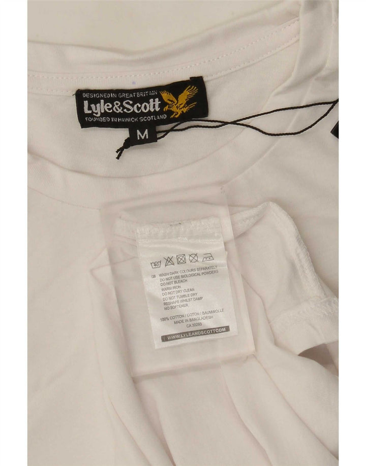 Lyle & Scott T-Shirt Homme Blanc Moyen Coton